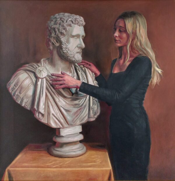 Touch: Model Contemplating the Bust of a Roman Emperor