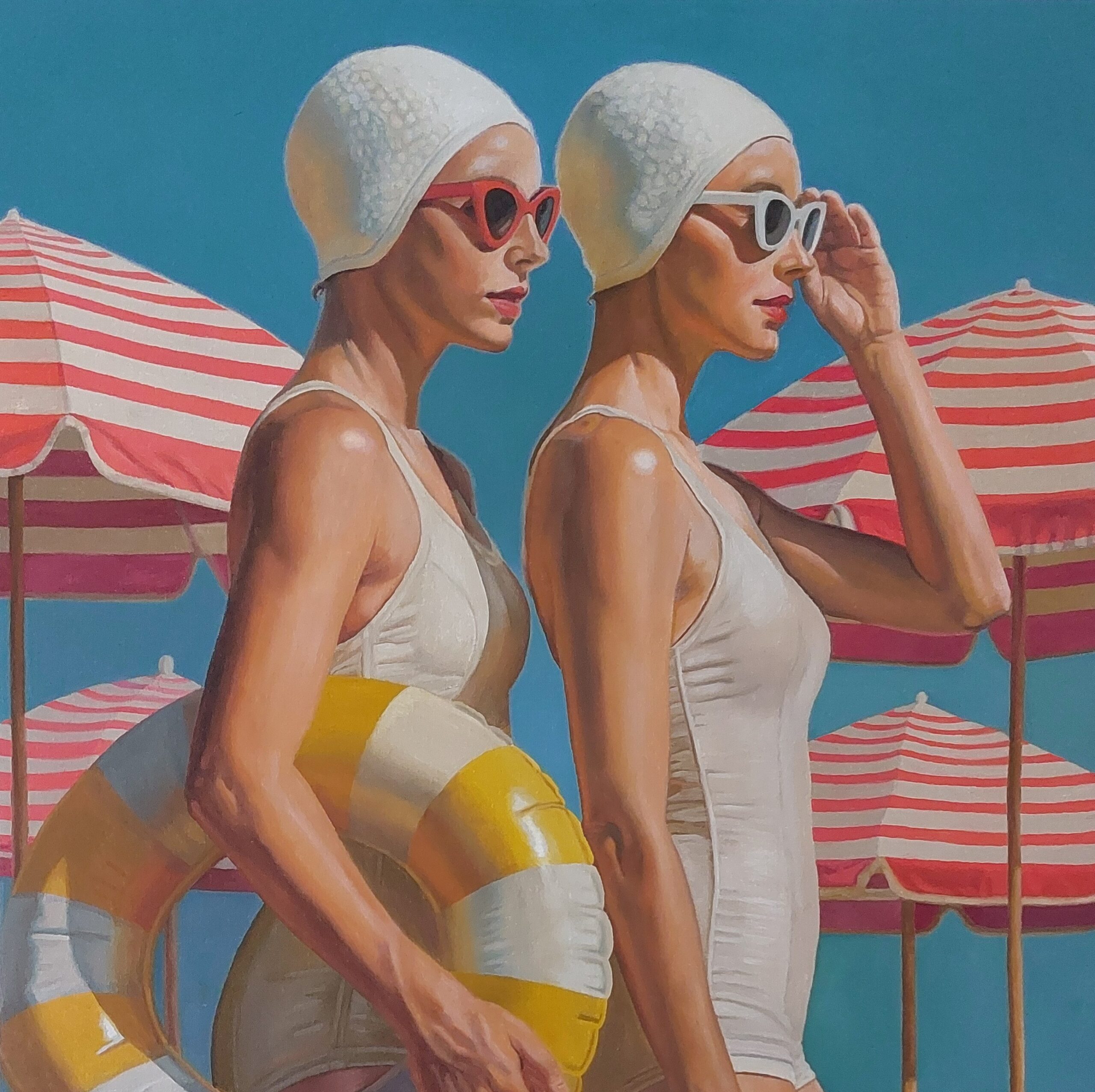 Lido Afternoon. Oil on canvas 70x70cm
