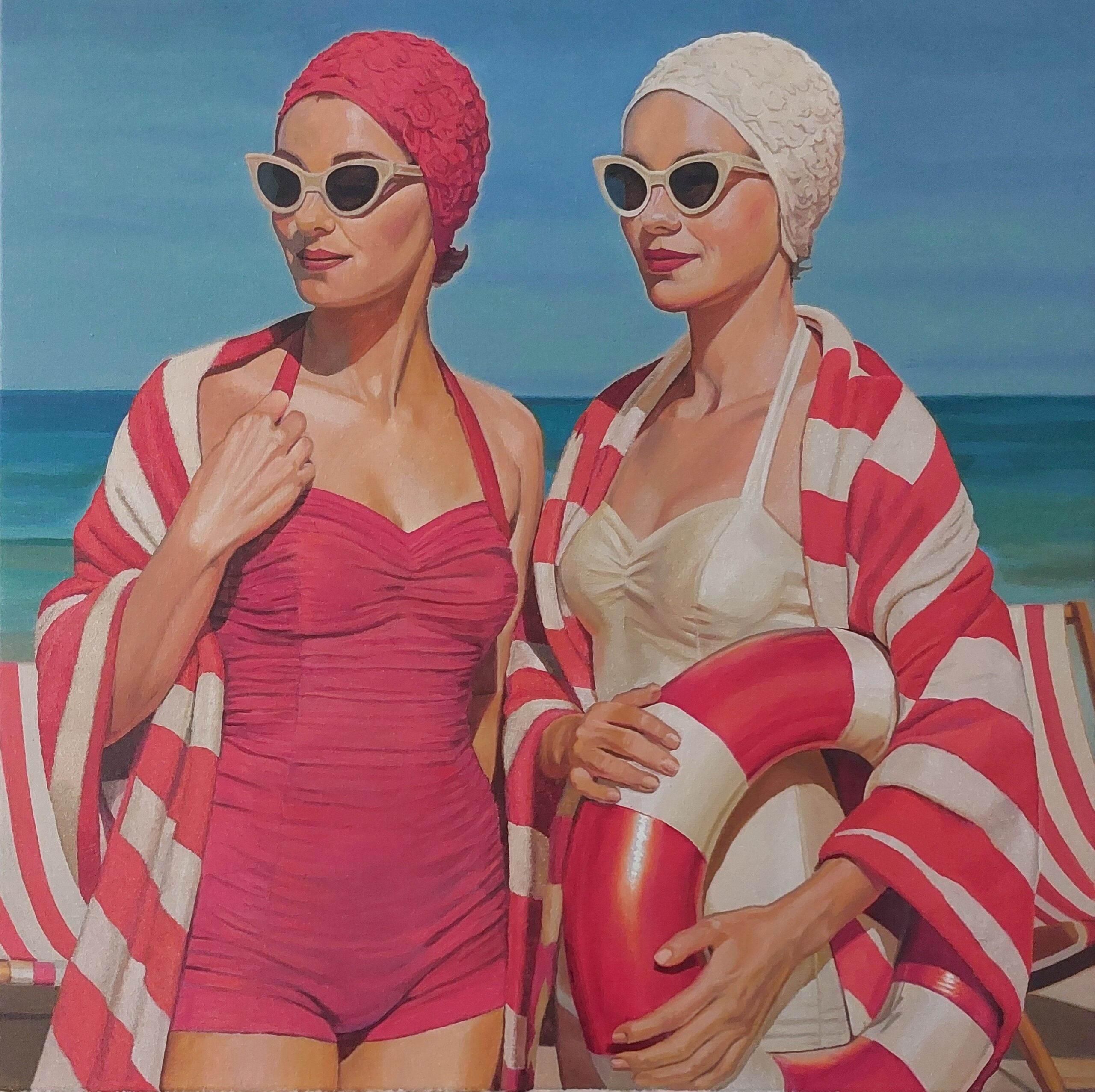 You have our full attention. Oil on canvas 70x70cm